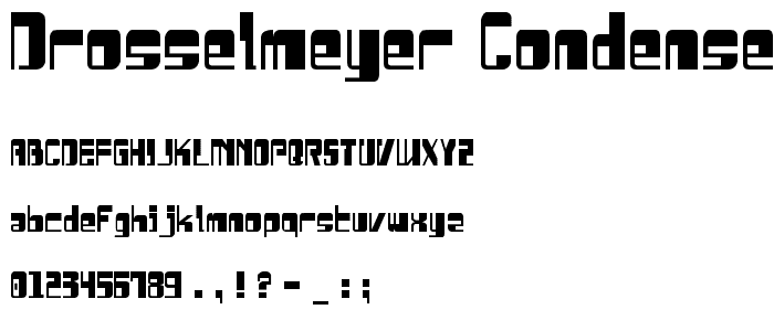 Drosselmeyer Condensed font